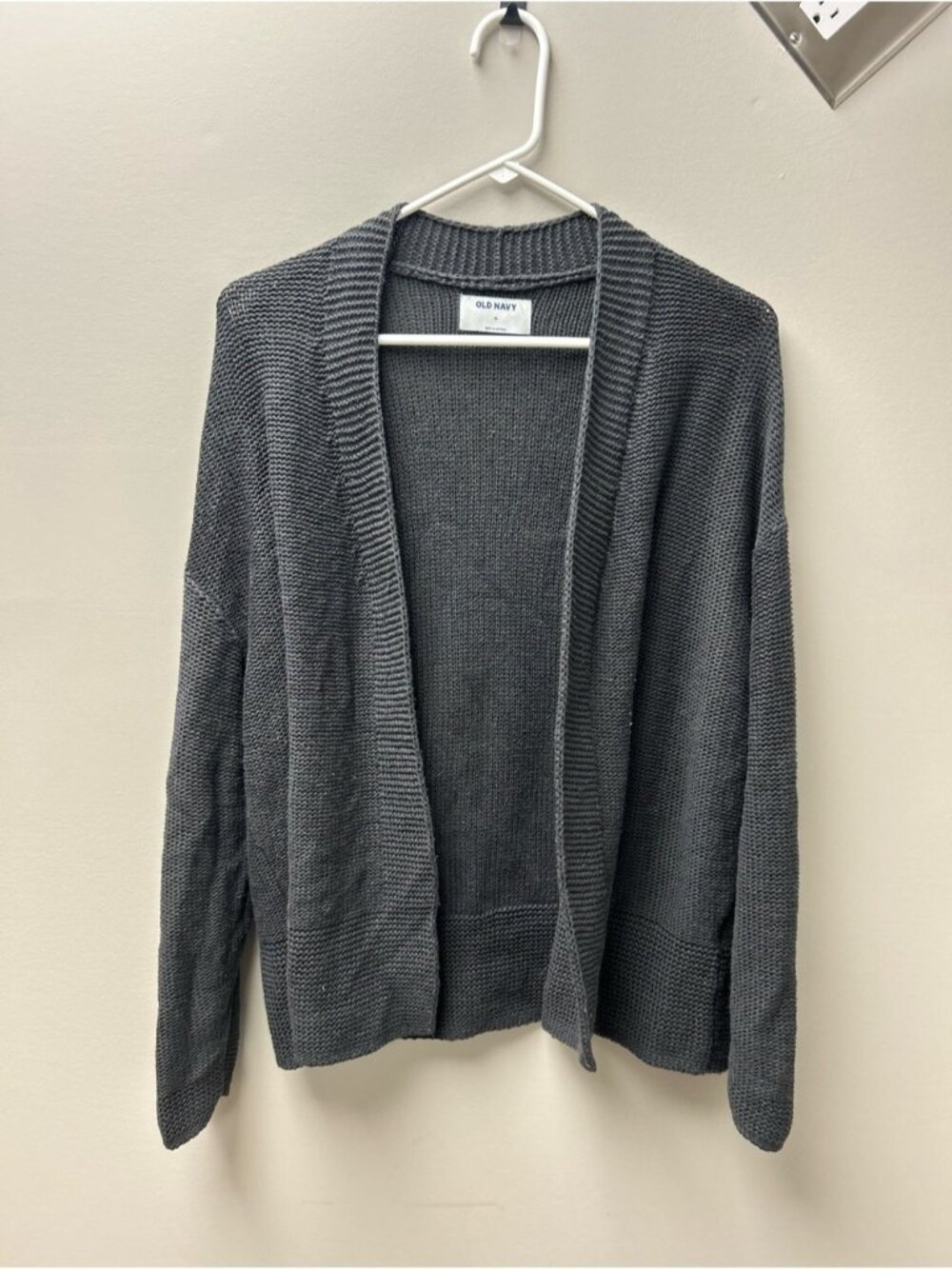 Old Navy Women’s Open Front Grey Knit  Cardigan